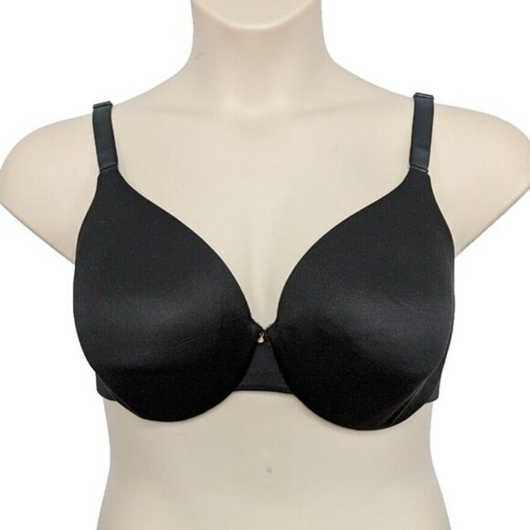 Lane Bryant Cacique Bra Invisible Backsmoother Full Coverage Black Size 42DDD - Picture 2 of 10